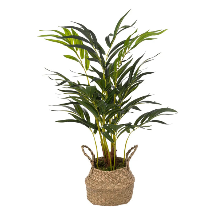Palmier artificiel pot roseau H80cm