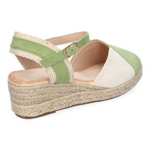 Sandalia de Cuña de Yute para Mujer, Comodas y Elegantes, Diseño Moderno con Tira Decorativa