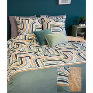 Parure de lit enfant coton vert