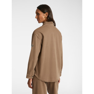 Elena Mirò - Overshirt ricamata - Marrone