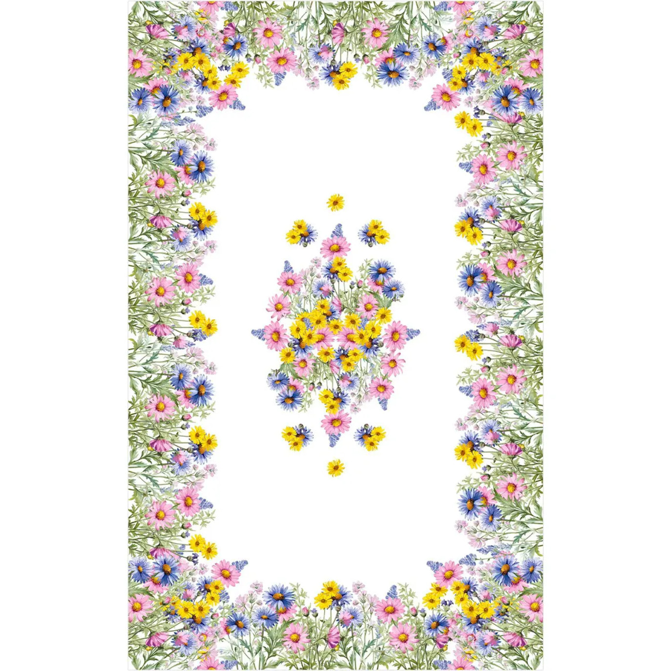 Tovaglia floreale lavabile 100% cotone AIUOLA