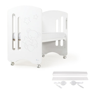 Cuna Lovely Premium Blanca con Colchón y Kit Colecho