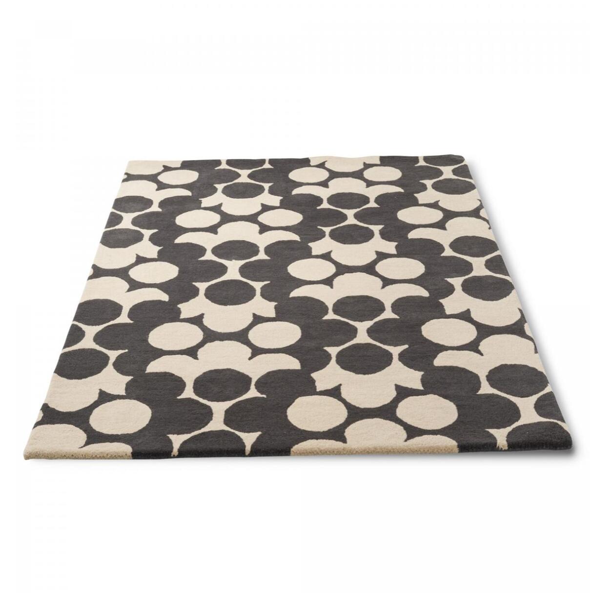 Tapis salon et chambre fait à la main en laine motif seventies