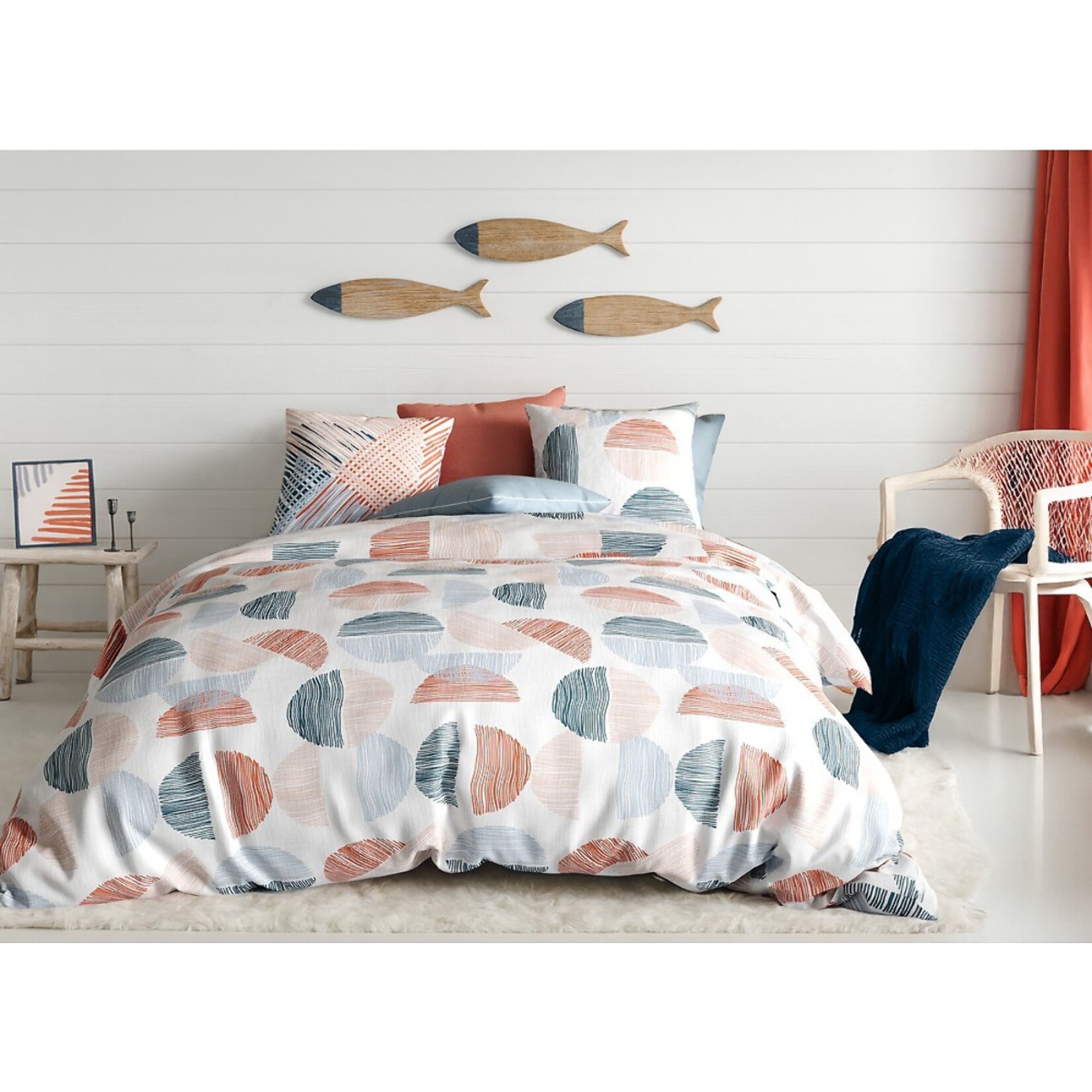 Parure de couette 3pcs en coton Halley