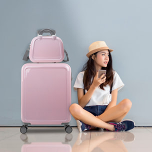 Juego De Maletas Pc Itaca Stickers Rosa