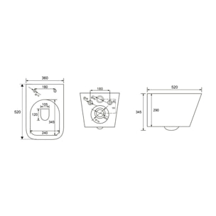 Pack WC bati-support Geberit + WC sans bride Swiss Aqua Technologies + abattant SoftClose + plaque (SBLINFIGEB7)