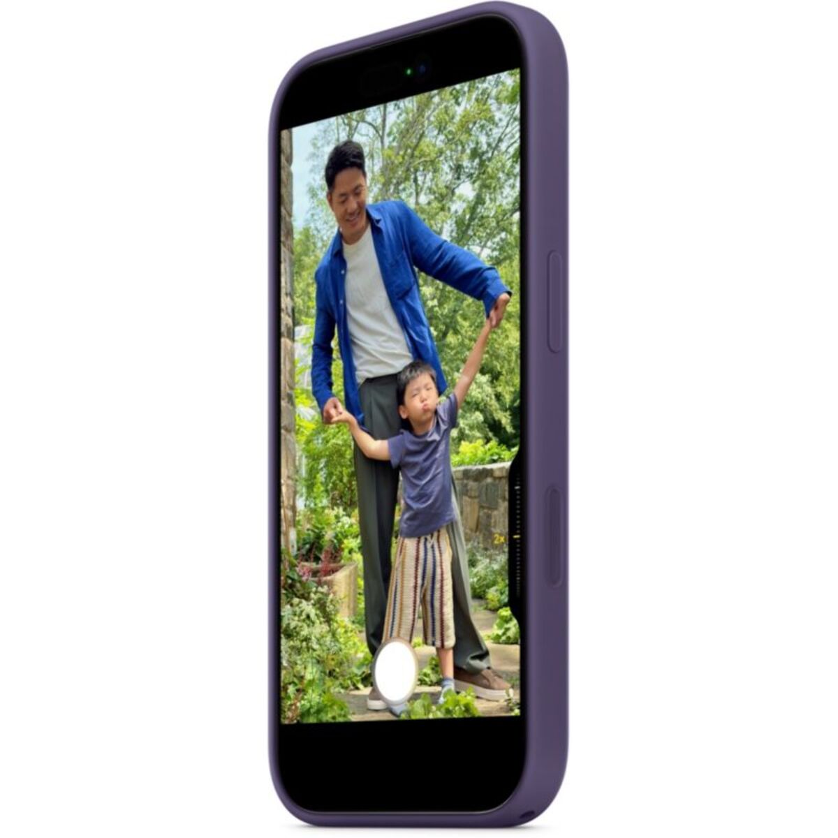 Coque APPLE iPhone 17 MagSafe silicone Brume violet