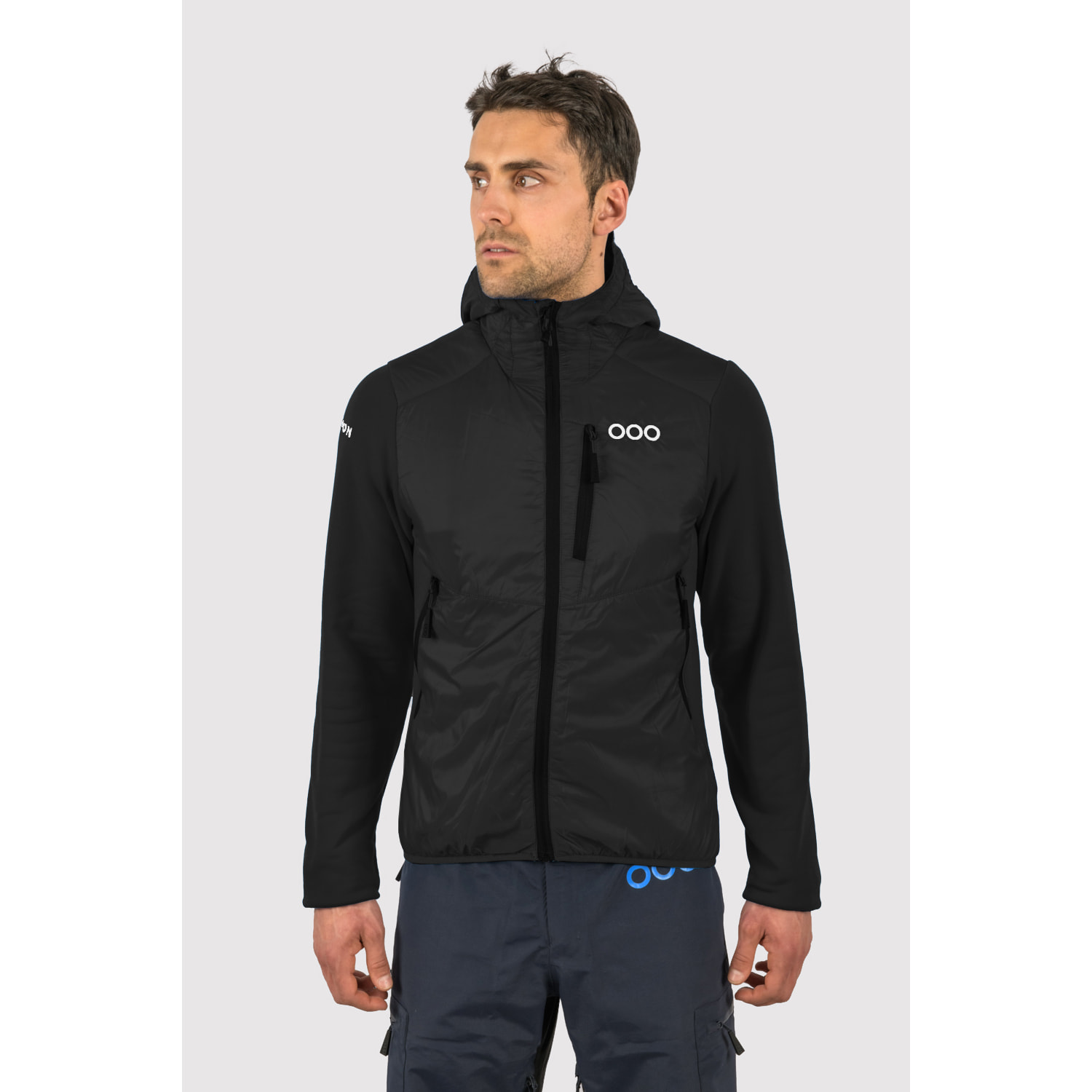 Chaqueta ECOActive Hybrid Insulated Jacket with cap marca ECOON - Azul marino