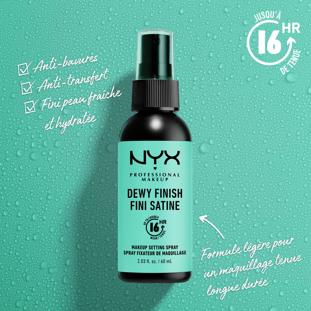 NYX Professional Makeup Spray Fixateur, Tenue Longue Durée, Fini Velouté