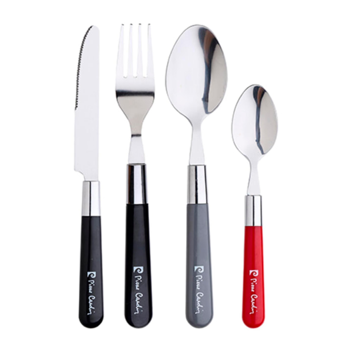 Cuberteria 16 piezas Pierre Cardin de acero inoxidable colección Eclat