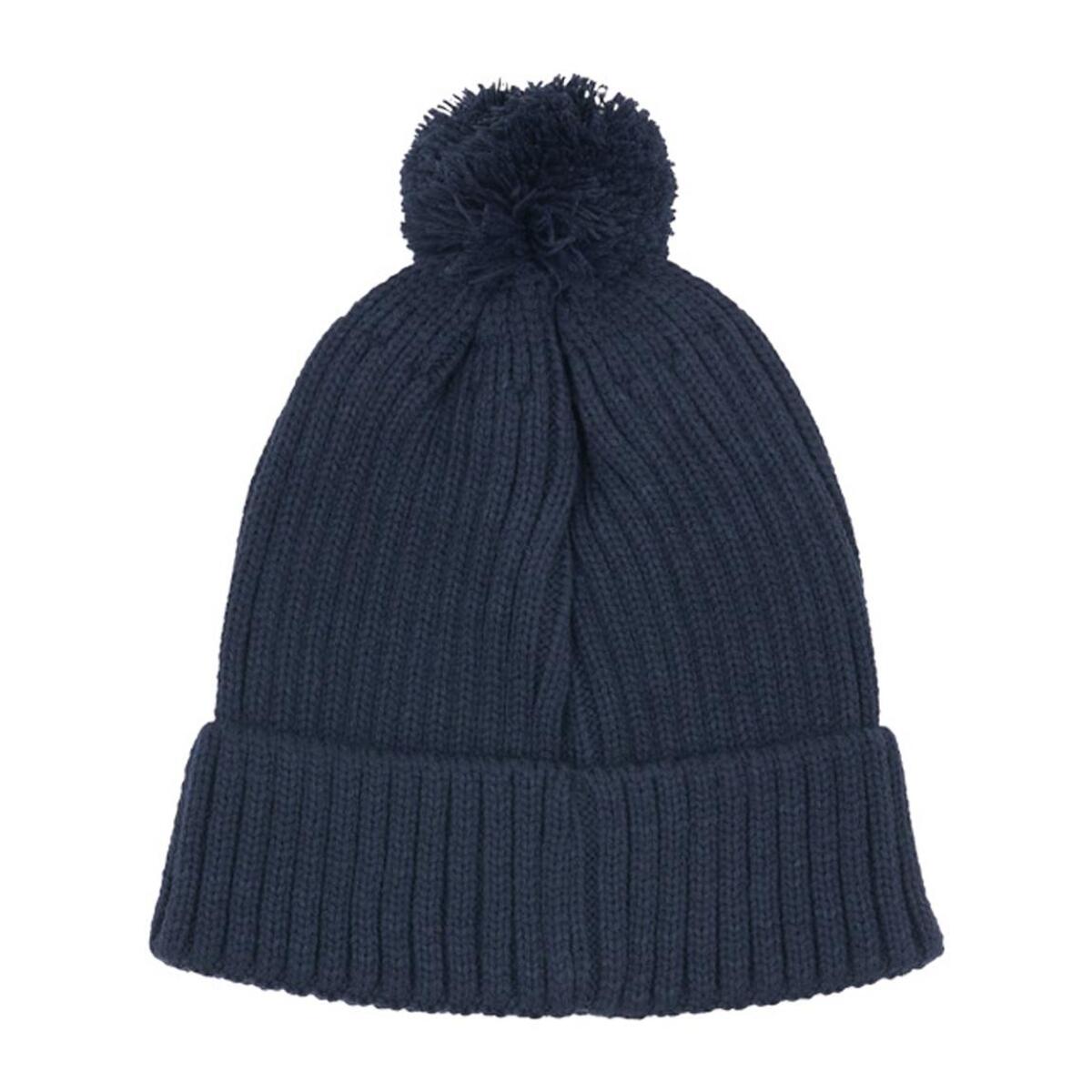 Cappello in maglia con pon pon da donna Basic