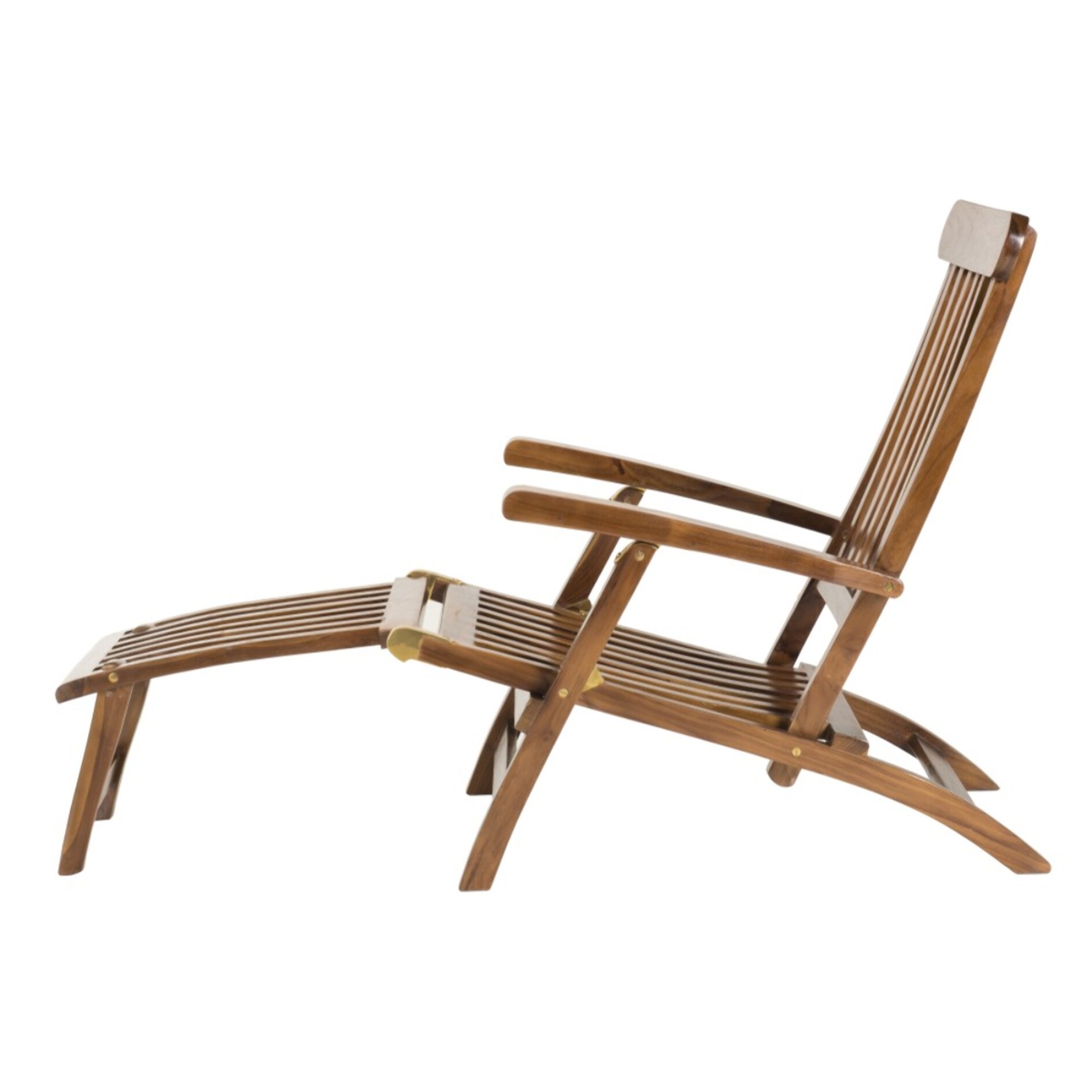 MAEVA - Chaise longue de jardin en bois teck huilé