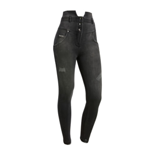 Jeans WR.UP® in denim navetta con vita alta stile bustier