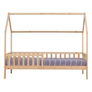 Lit cabane pour enfant 190x90cm en bois MARCEAU