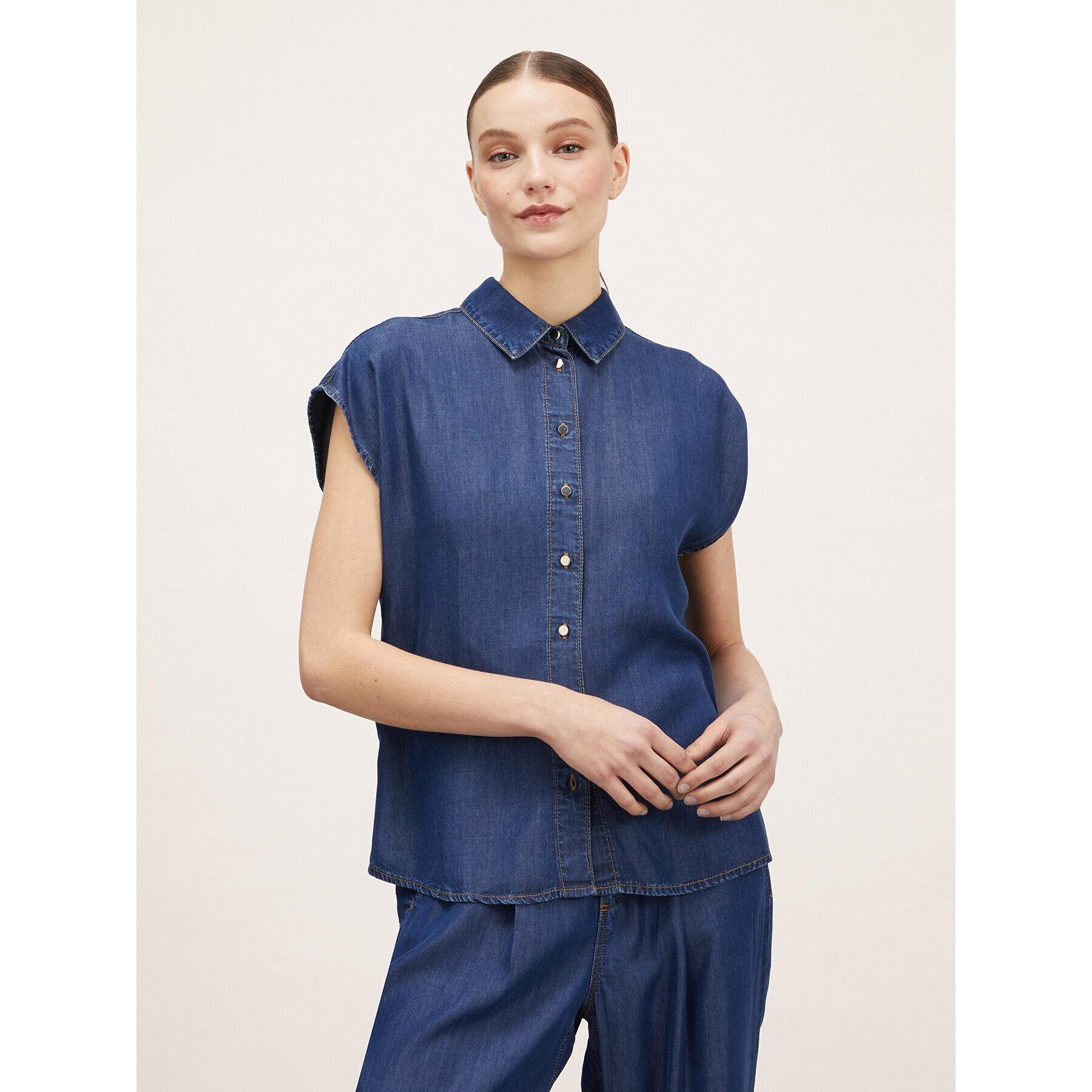 Motivi - Camicia kimono in TENCEL™ - Blu