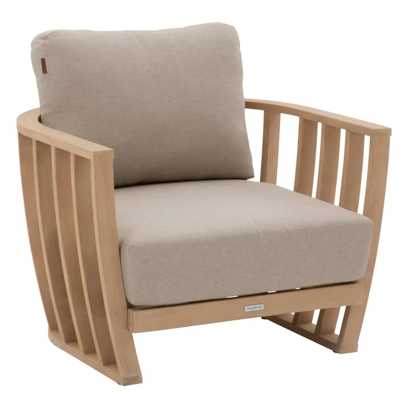 Salon de jardin "Lemindo" 5 places en polyester et eucalyptus