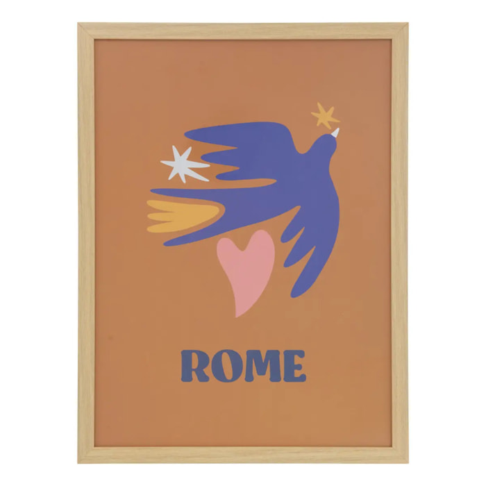 Affiche encadrée Libe 30x40cm "Rome"