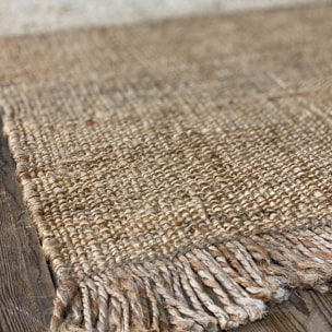 Tapis en jute et laine avec franges 160x230cm FRANCA