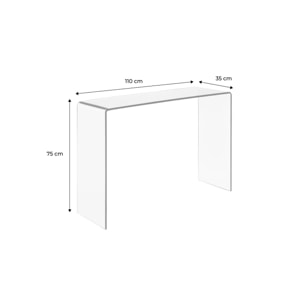 Console verre trempé GLINTZ
