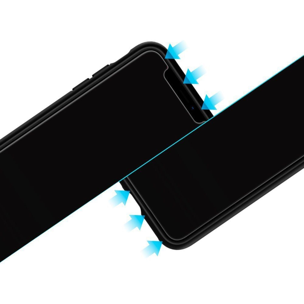 Vitre pour iPhone XS MAX protecteur écran Verre trempé ultra résistant