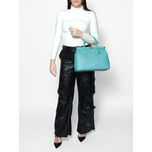 Borsa a mano da Donna Eleonora in Vera Pelle Made in Italy 26x35x16 cm