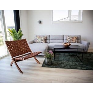 Fernando - fauteuil - en simili - Marron