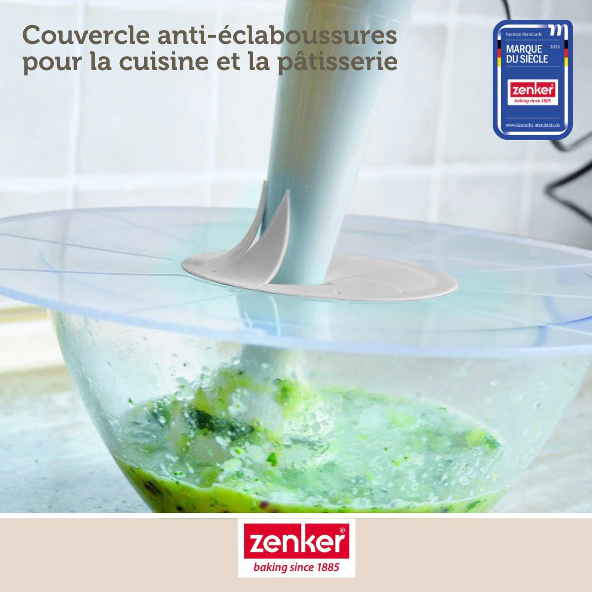 Set de 2 couvercles 30/30 cm en plastique avec 2 ustensiles Zenker Smart Pastry