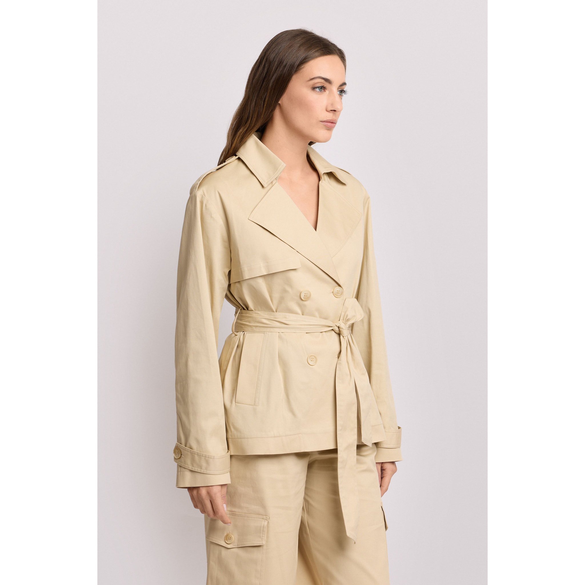 Kocca - Giacca stile trench Donna, Tinta unita