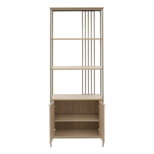 Étagère Duna rectangulaire 35x68,4cm 2 portes beige