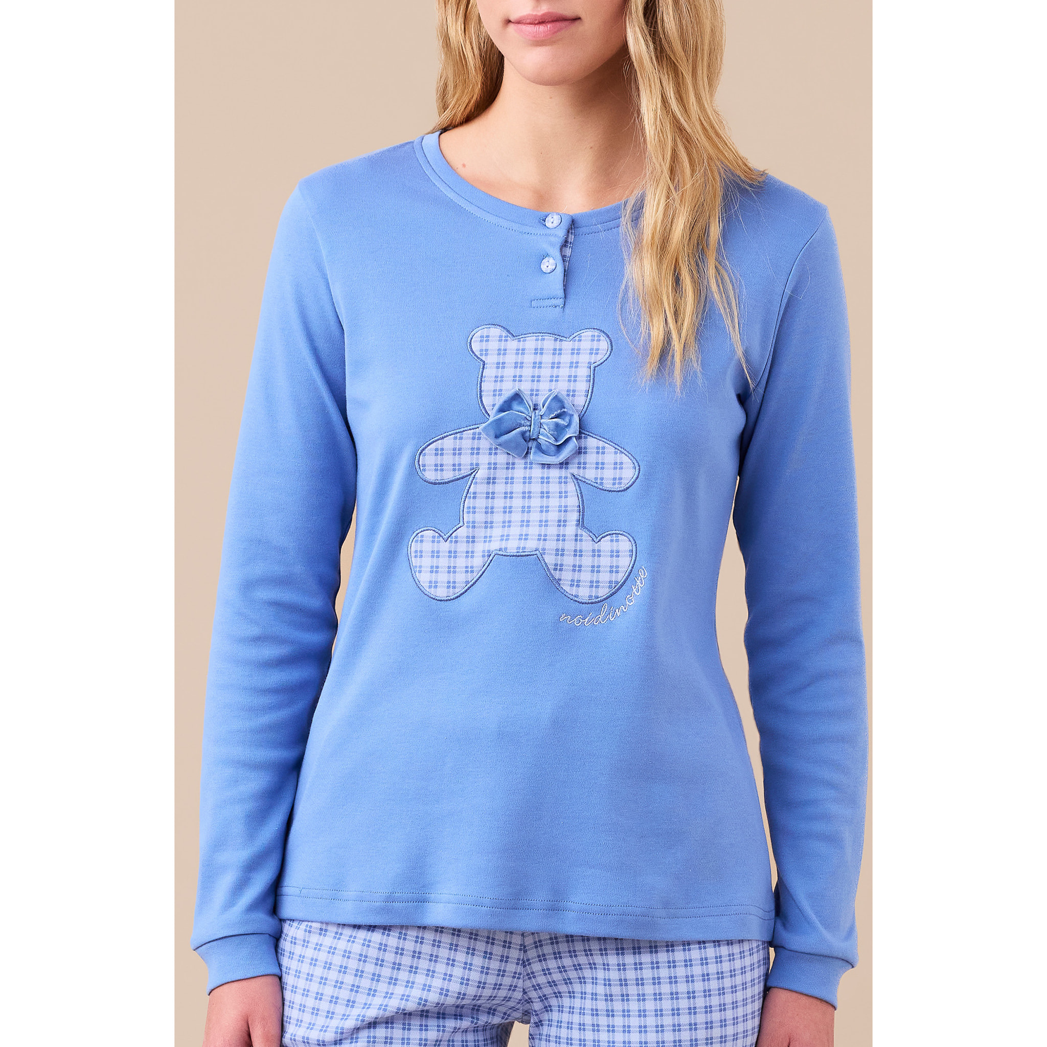 Pigiama donna caldo cotone articolo bear. Noidinotte