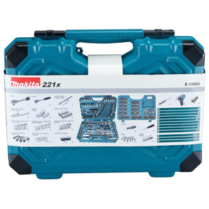 Coffret MAKPAC Outillage à main 221 PCS - MAKITA - E-10883