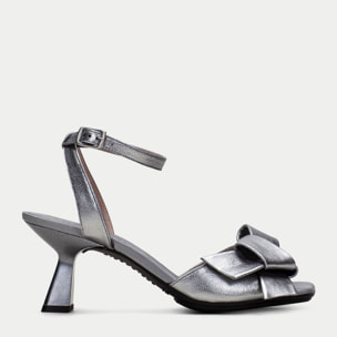 Sandalia Tacon Danielle Plomo 6 cm