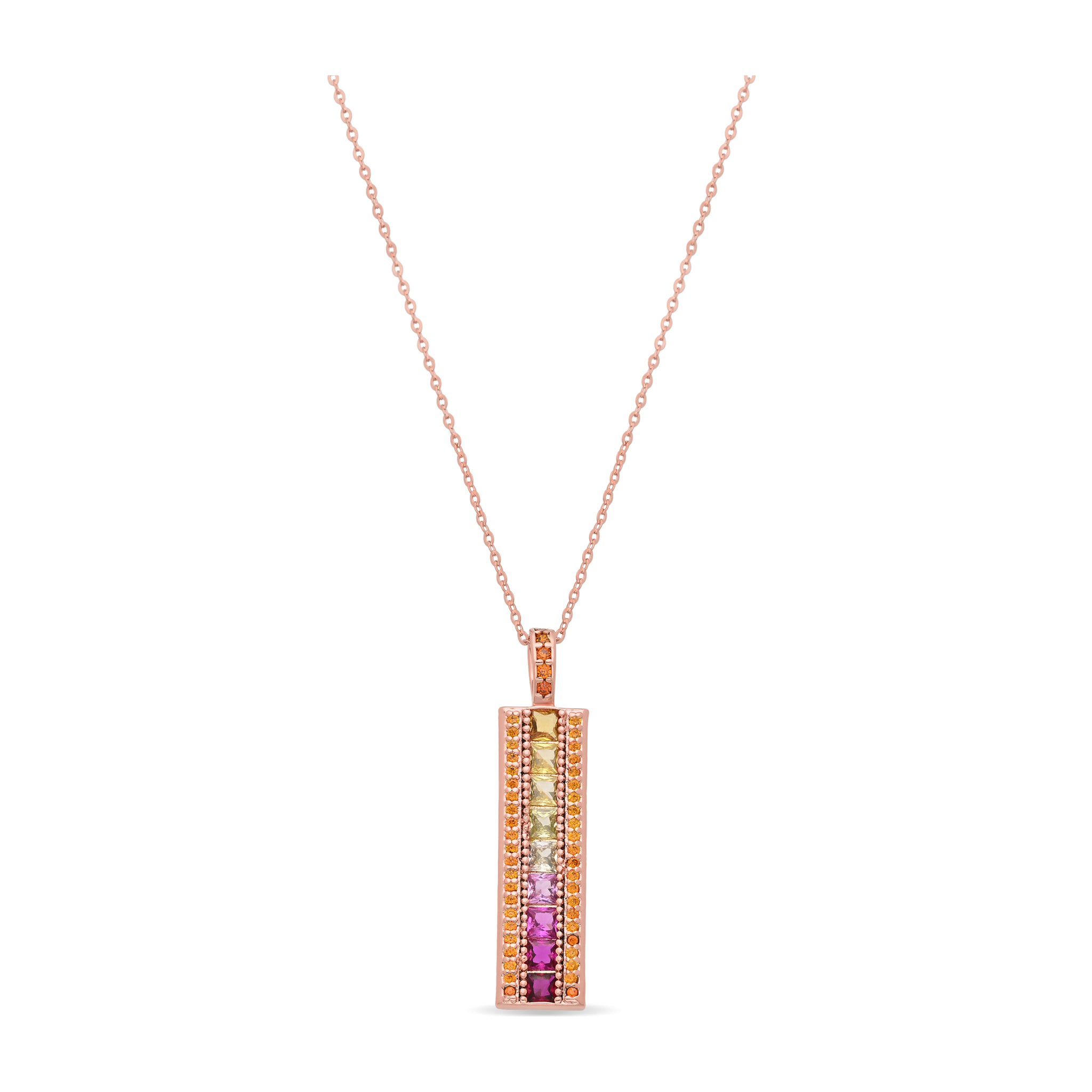 Collar Bu acabado oro rosa 18k