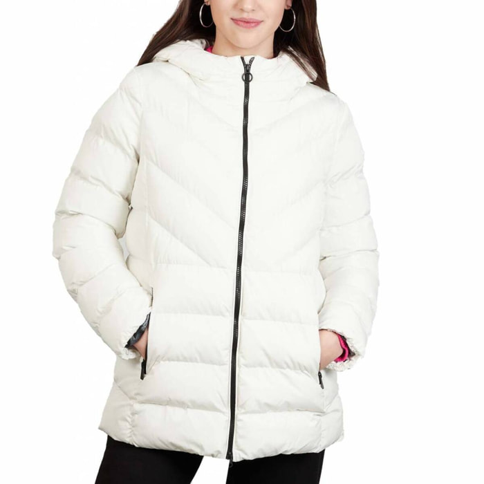 Abrigos Mujer de la marca GEOX  modelo W SPHERICA HOOD JKT BLANCO