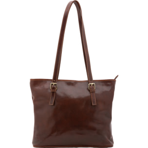 Borsa a spalla  da donna In Vera pelle Made in Italy 31x41x10 cm