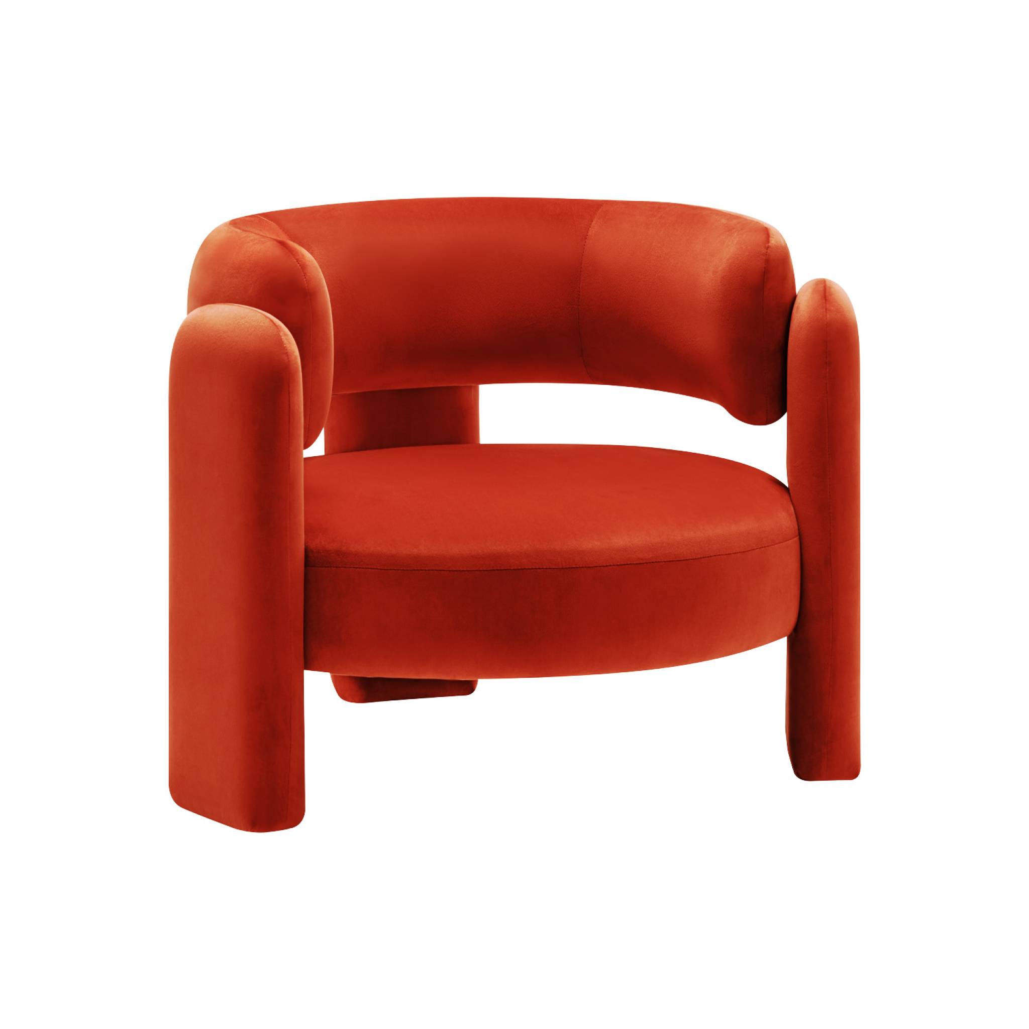 Fauteuil tripode en velours  MELLOW