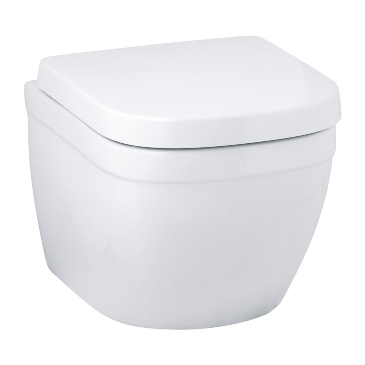 Pack WC Solido autoportant, cuvette compacte Euro Ceramic Vortex et abattant frein de chute