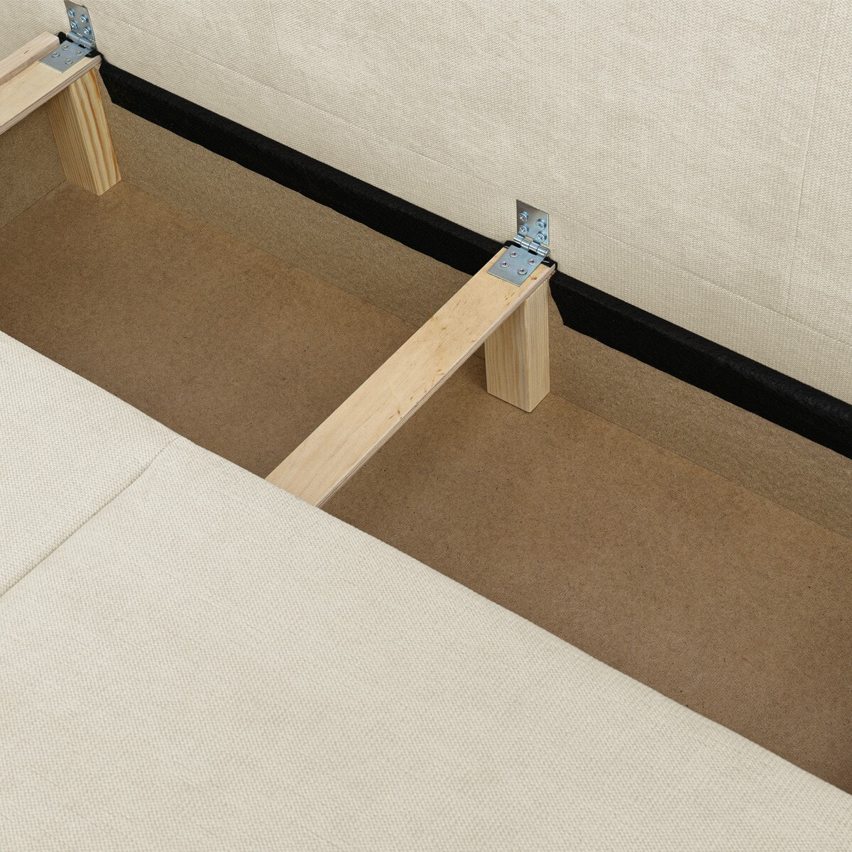 Canapé convertible 3 places en tissu chenille - LARIA