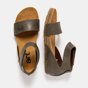 Sandalias 0382 ROMA KAKI/ CRETA color Kaki