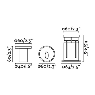 DANG Downlight inox