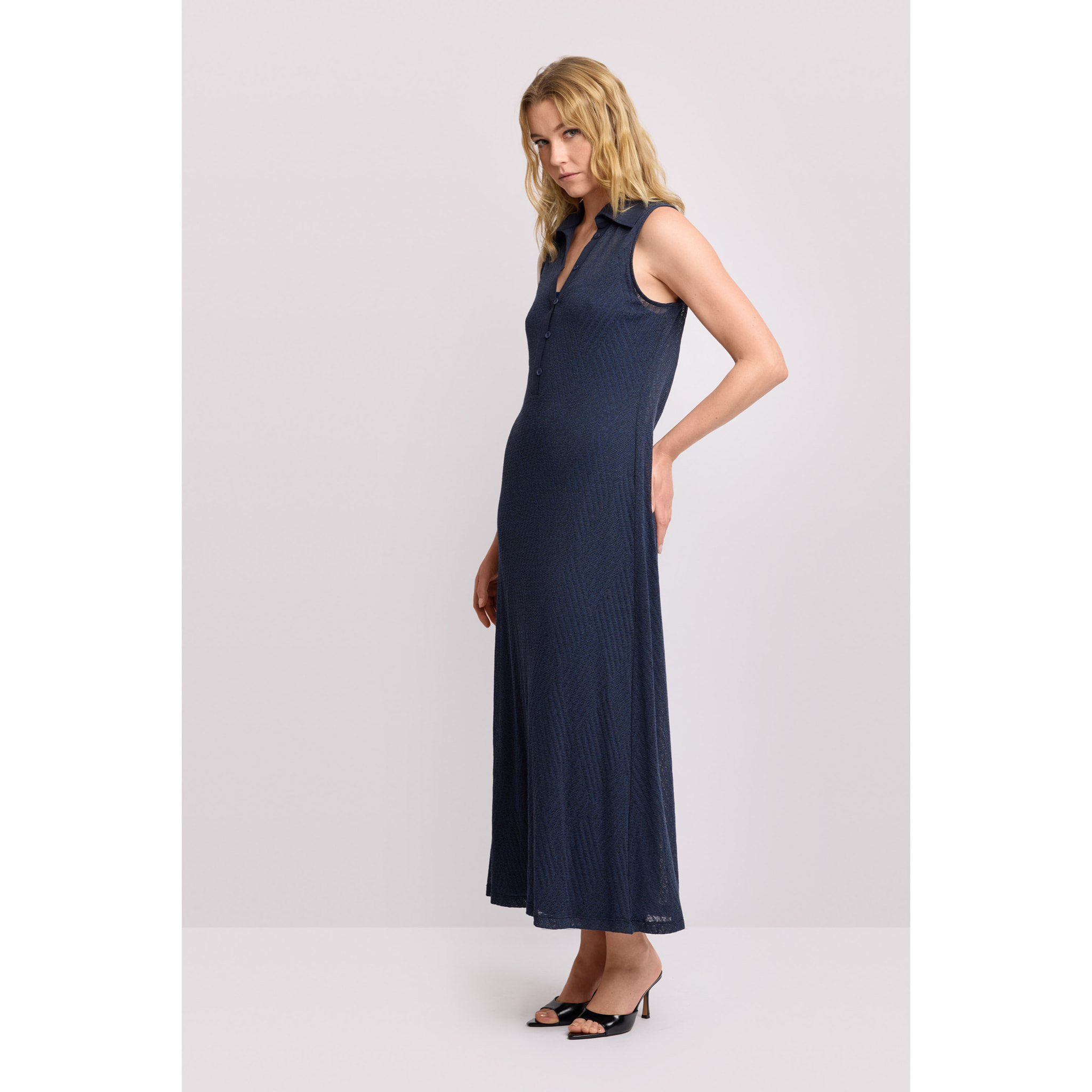 Kocca - Abito in maglia con colletto classico Donna