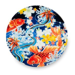 Set de 6 assiettes apéritif en porcelaine Excelsa – Kimono, Multicolore