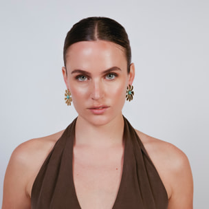 Pendientes Isum acabado oro amarillo 18k
