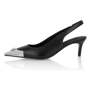 PHILIPP PLEIN Scarpe slingback SKULL