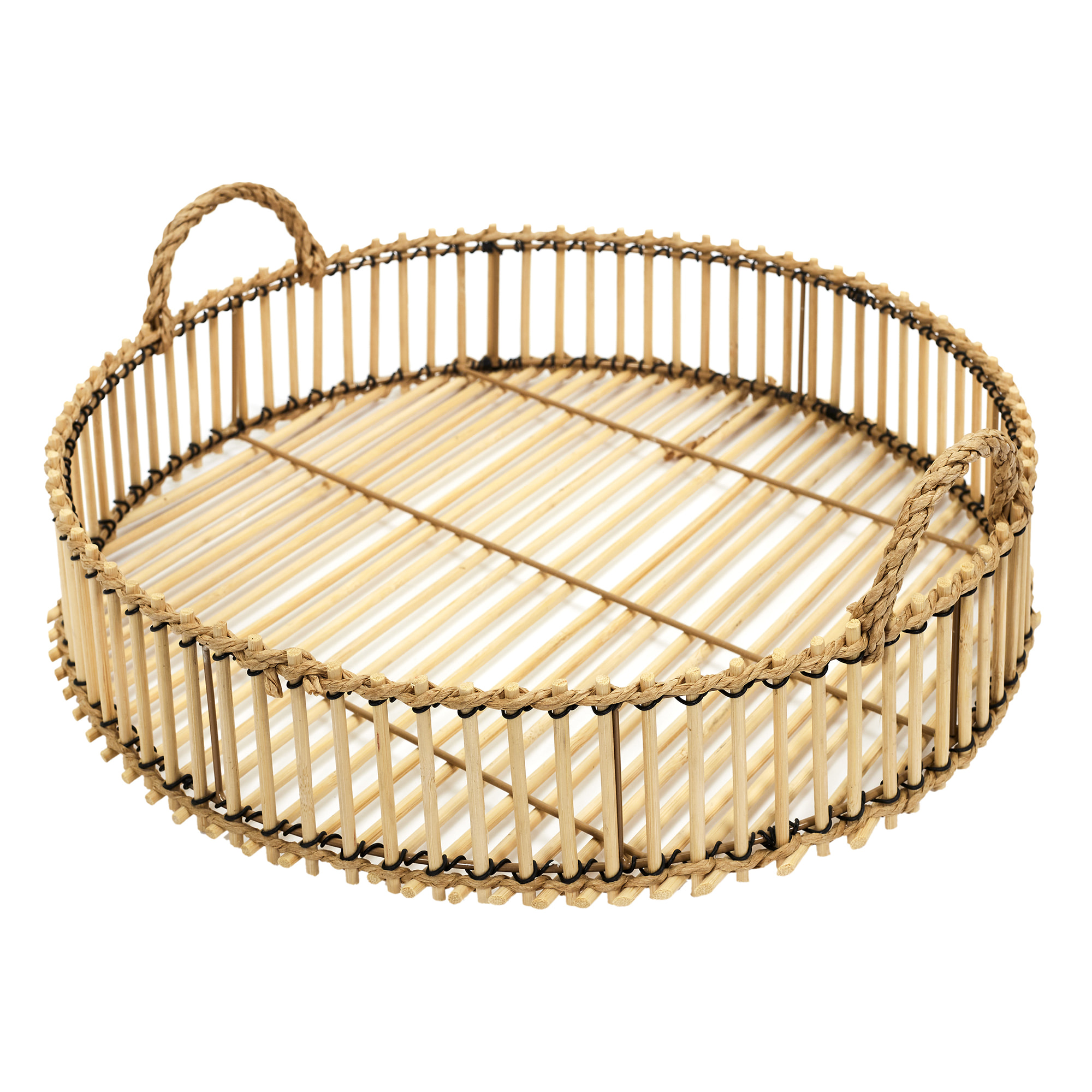 Plateau Tressage Bambou D40cm