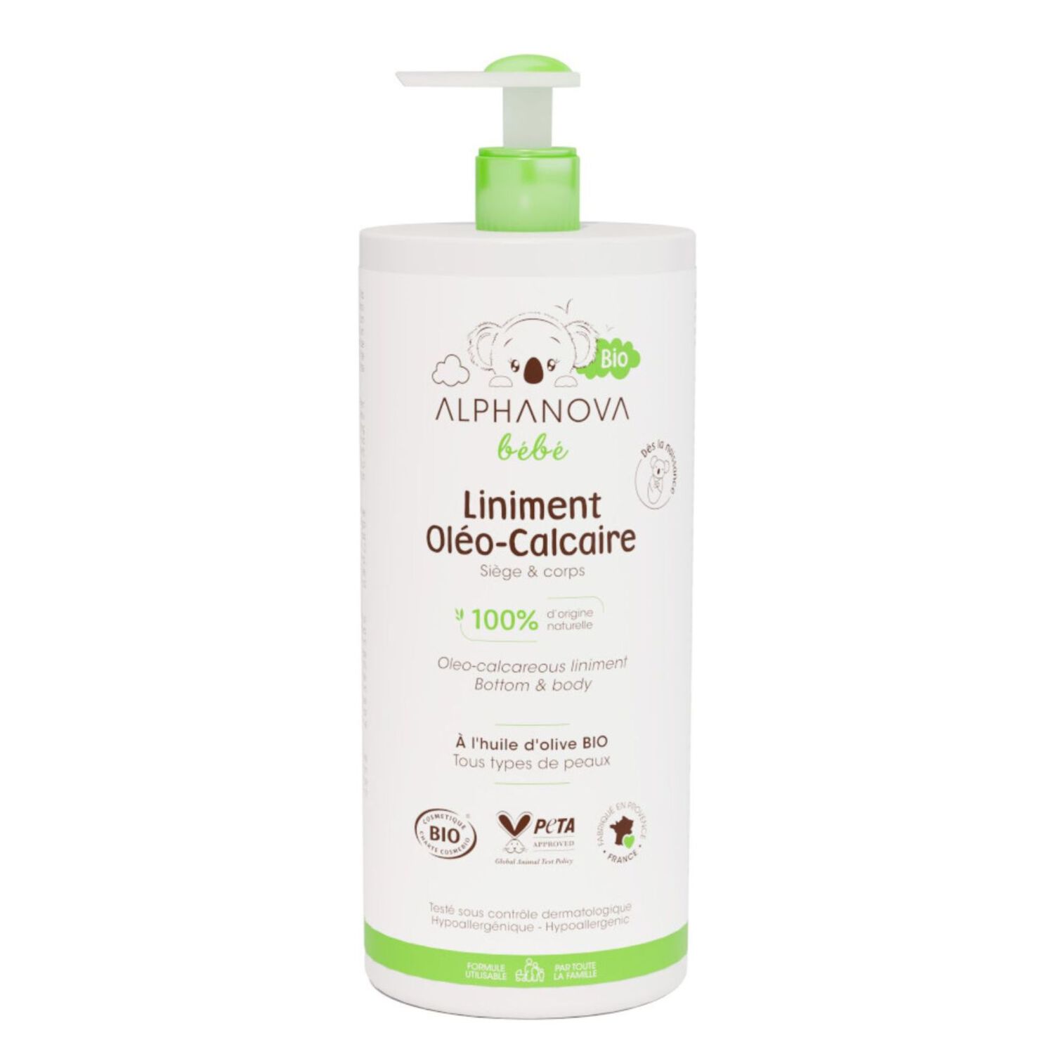 Bébé - Liniment Oleo Calcaire BIO 900 ml