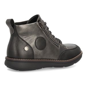 Botines casual mujer con cremallera lateral