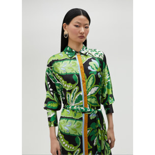 Vestito chemisier stampa paisley