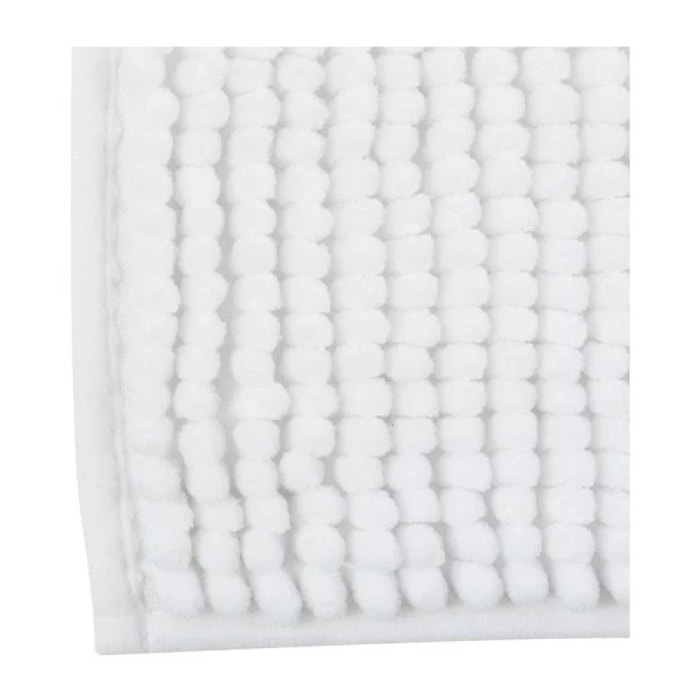 Tapis de bain Microfibre CHENILLE 60x90cm Blanc MSV