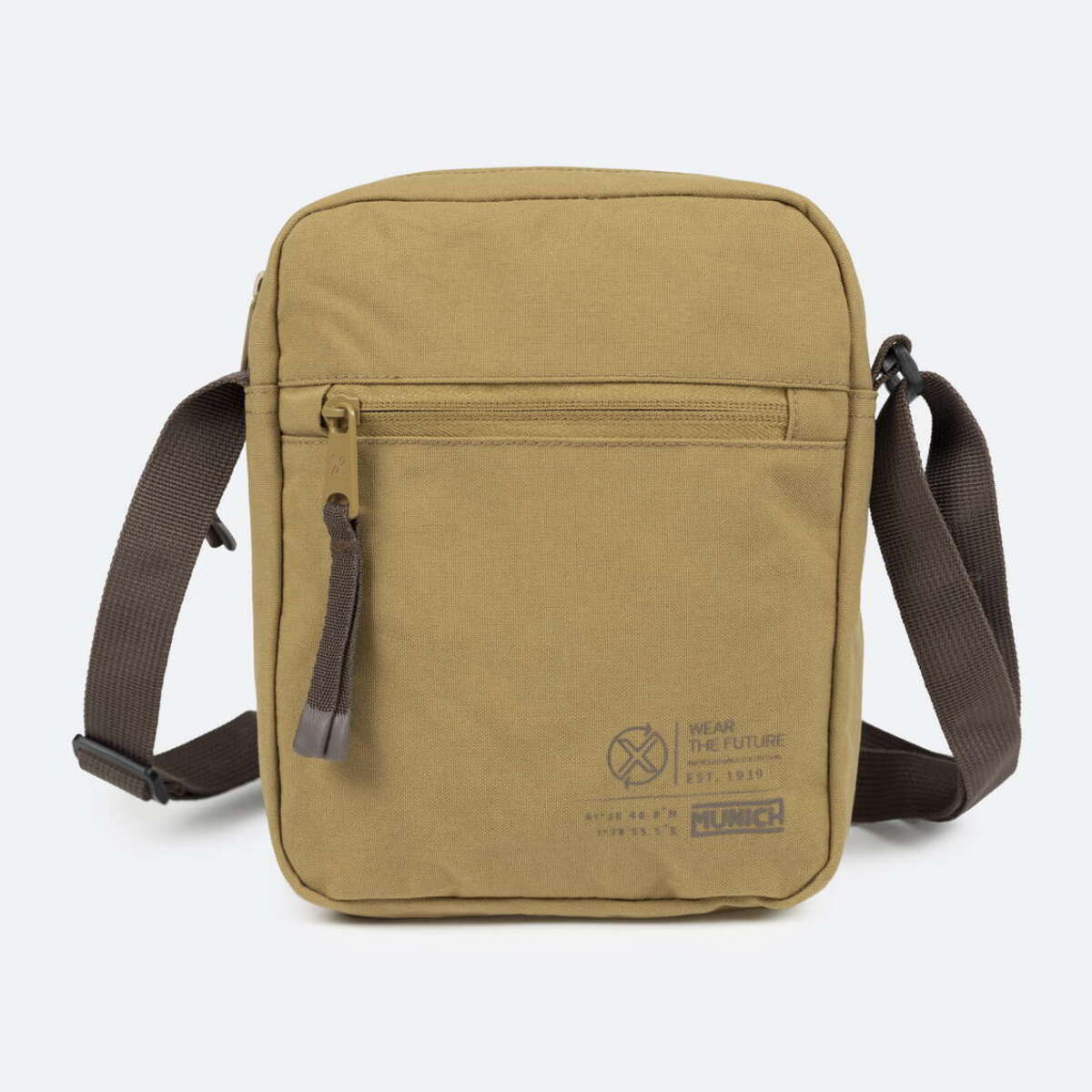 Bandolera Mediana Sostenible Mostaza.TECA RECYCLED. CROSSBODY.
